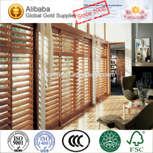 Volle Höhe 89mm Jalousie Lindenholz oder PVC Plantage Shutter mit L und Z Rahmen